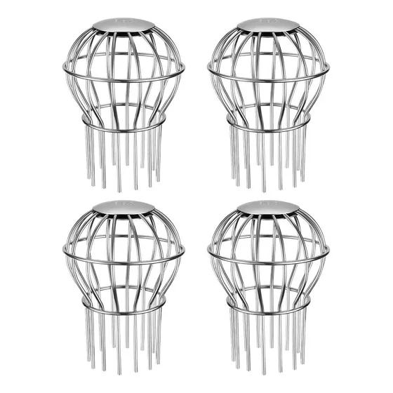 4 Filtros De Acero Inoxidablede 3 Pulgadas Adapta A Bajantes