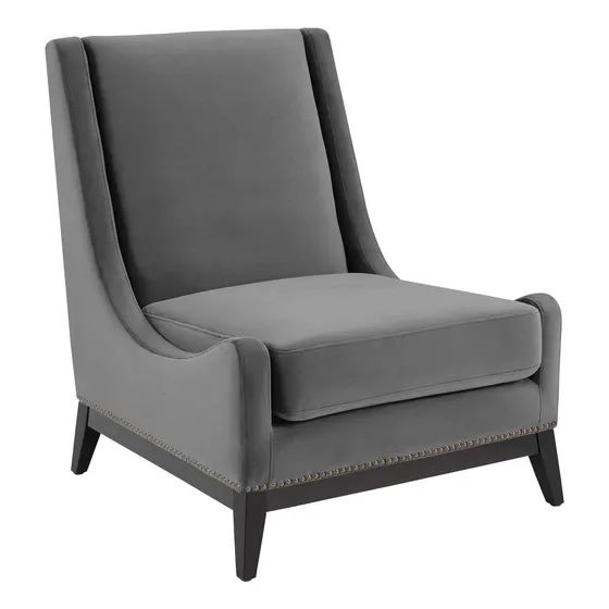 Modway Silla De Sala De Estar Con Acento De Terciopelo De R.