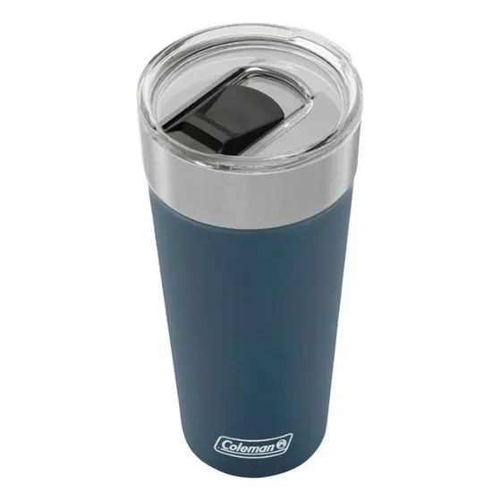 Copo Termico Inox Coleman C/tampa 600ml Azul Liso