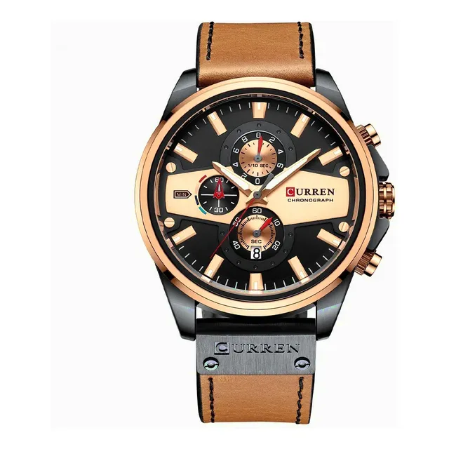 Reloj Curren Para El Hombre Moderno Cronógrafos Pulso Cuero