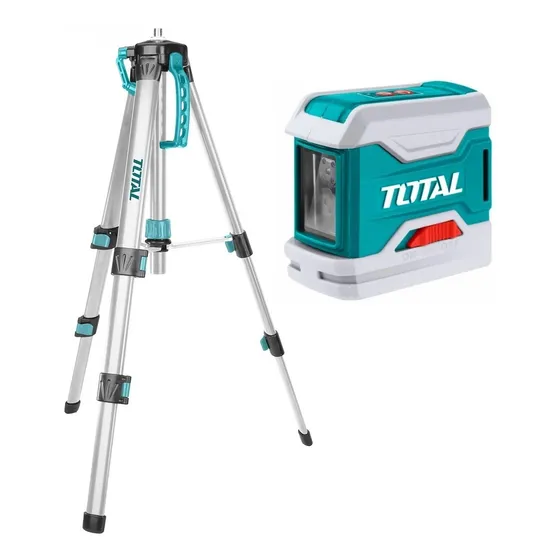 Nivel Láser 15m + Tripode Total - Autonivelante,cruz O Linea