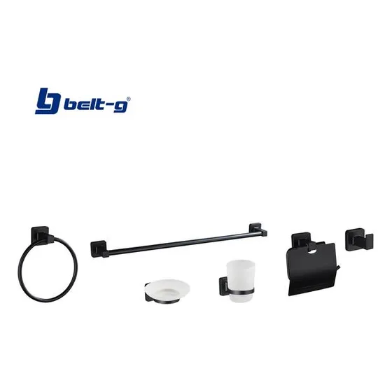 Accesorios Para Baño 6pzs Black Belt G