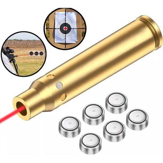 Colimador Alineador De Miras Laser Rojo Para Cal 223rem 22lr