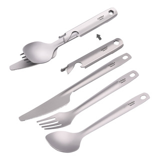Juego De Cucharas Y Cucharas De Titanio, Cubiertos, Senderis Juego De Cucharas Y Cucharas De Titanio, Cubiertos, Senderis