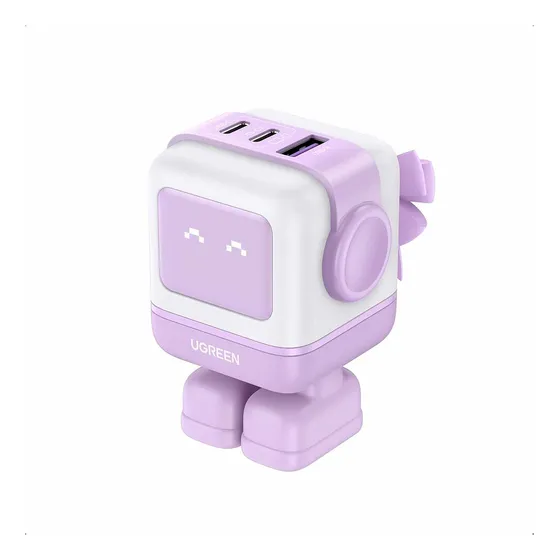 Cargador Ugreen Robot 65 Watts Tipo C C Rapida Purple 35314