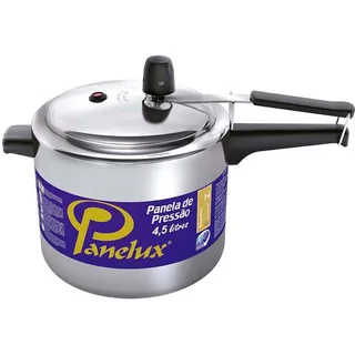 Panela De PressĂŁo 4,5 Litros Panelux Cor AlumĂnio Polido Panela De PressĂŁo 4,5 Litros Panelux Cor AlumĂnio Polido