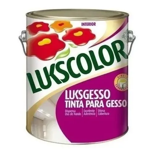 Tinta Luksgesso Lukscolor Branca Para Gesso E Drywall -3,6 L