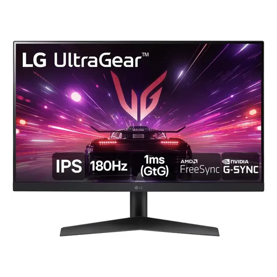 Monitor Gamer LG UltraGear 24” 24GS60F-B IPS Full HD 180Hz 1ms (GtG) NVIDIA® G-SYNC® AMD FreeSync™ HDR10 sRGB 99% HDMI DisplayPort