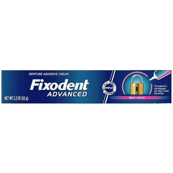 Fixodent Advanced Max Hold Adhesivo Dental Fuerte Todo Dia