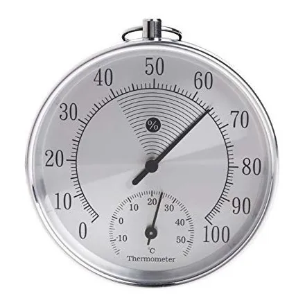 Higrometro Medidor De Humedad Y Temperatura Analogico 10cm