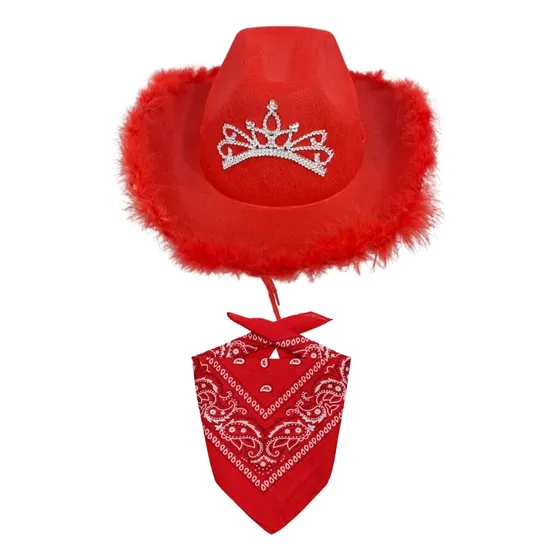 Sombrero Vaquero + Pañaleta Accesorio Concierto Cosplay