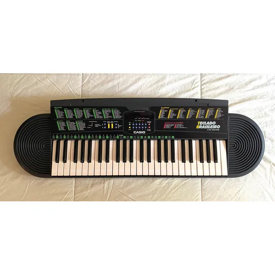 Teclado Casio Ctk-350eb Brasileiro C/ Fonte Ctk Preto