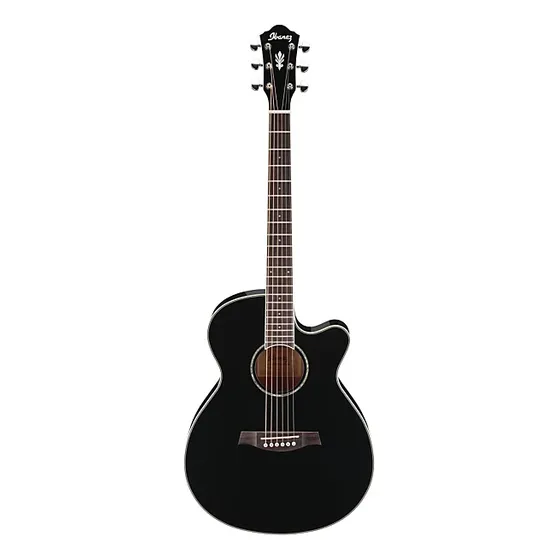Guitarra Electroacústica Ibanez Aeg10ii Bk Negra Eq Fishman.