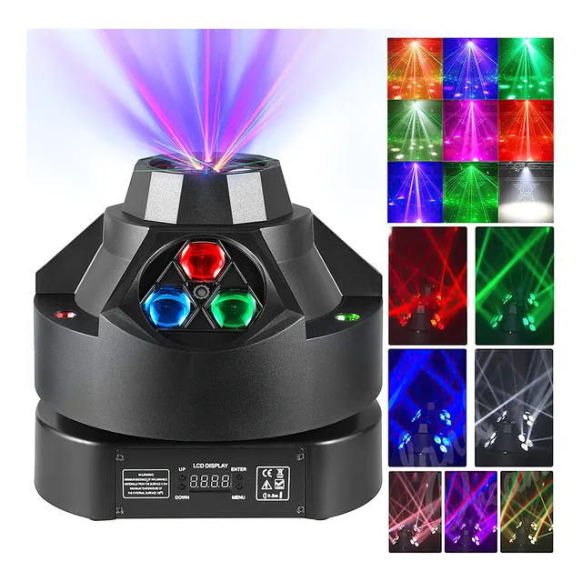 200w Dj Cabeza Móvil Rgbw 4en1 Luz Láser Para Ojos De Abeja