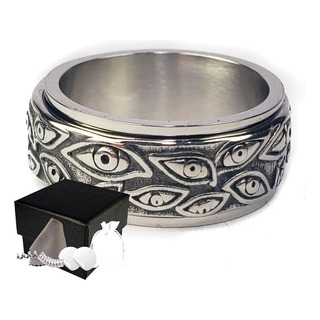 Pu Combo Anillo Muchos Ojos Visión Amplia Acero Inoxidable Pu Combo Anillo Muchos Ojos Visión Amplia Acero Inoxidable