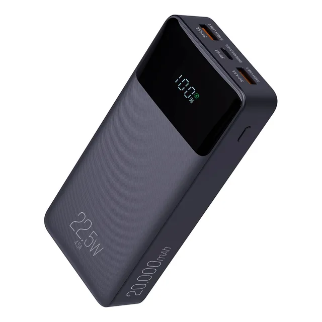 Power Bank Pro 20000mah ELG Pb200bk, Bateria Portátil Universal, Carga Rápida, Display Indicador, Entradas Micro Usb E Usb-c, 2 Portas Usb-a, Pd+qc3.0, Preto