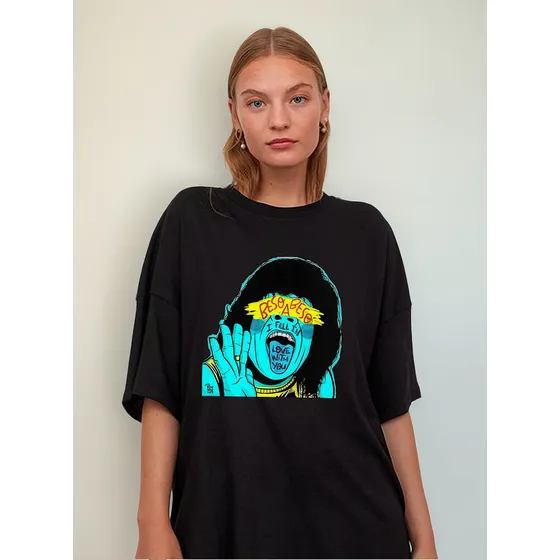 Remera La Mona Jimenez Beso A Beso Unisex Algodón Cuarteto