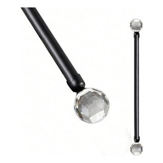 Cortinero Ajustable Moderno Puntas Bola D Cristal 70 A 120cm Cortinero Ajustable Moderno Puntas Bola D Cristal 70 A 120cm