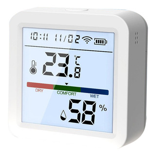 Sensor De Temperatura Y Humedad Tuya Wifi Smart Life Backlig Sensor De Temperatura Y Humedad Tuya Wifi Smart Life Backlig
