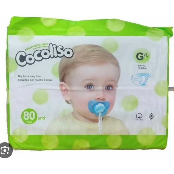 Pañales Cocoliso Talla L De 80 Unidades