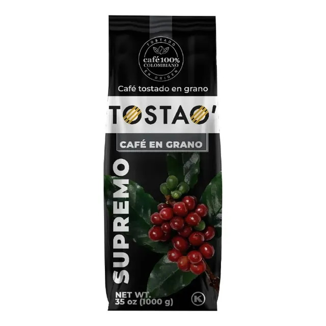 Café Tostao' Supremo 1000 Gr - Kg a $83