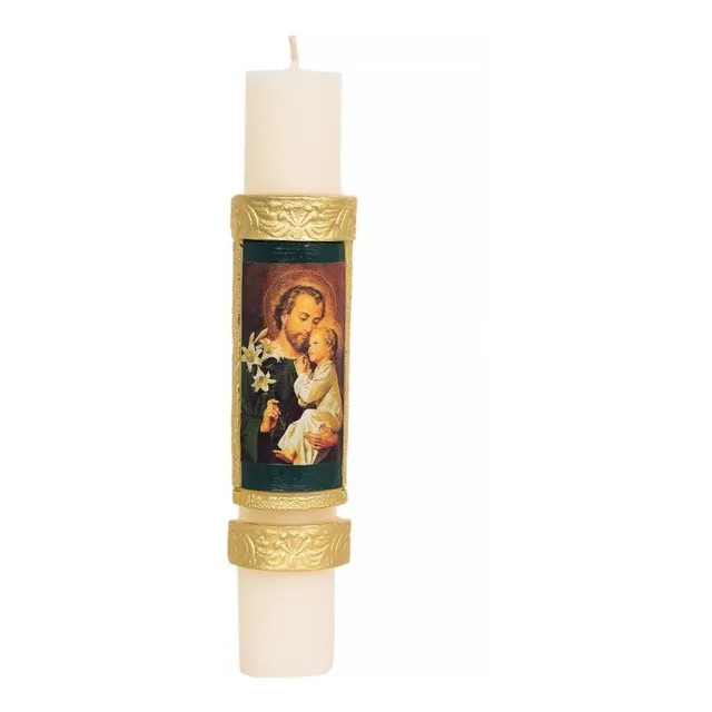 Cirio De San Jose Pascual Alto Relieve 3.8x23 