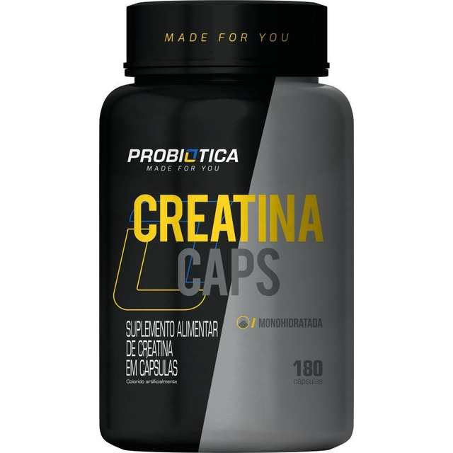 Creatina Caps Monohidratada 180 Cápsulas - Probiótica Creatina Caps Monohidratada 180 Cápsulas - Probiótica