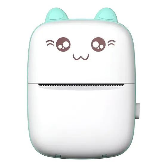 Mini Impresora De Stickers Térmica Portátil Bluetooth Gato