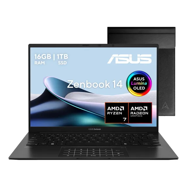 Laptop Asus Zenbook 14 Oled Um3406 Amd R7 16gb 1tb Ssd