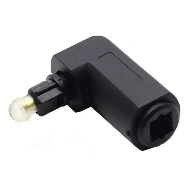 Adaptador Codo Toslink 3,5mm Macho A Puerto Spdif Estándar