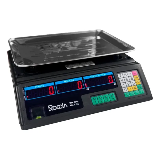 Balanza Peso Digital 40 Kg Batería Recargable Marca Roccia