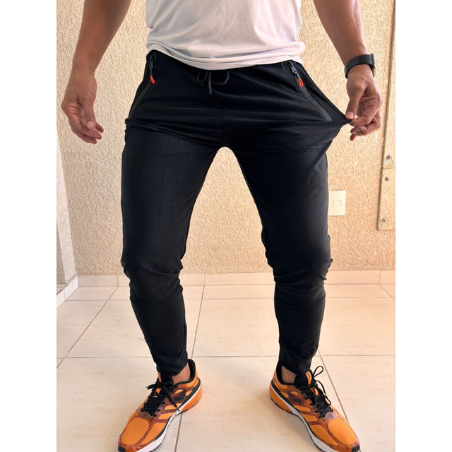 Calça Masculina Slim Fit Esportiva Fitness Com Elastano Calça Masculina Slim Fit Esportiva Fitness Com Elastano