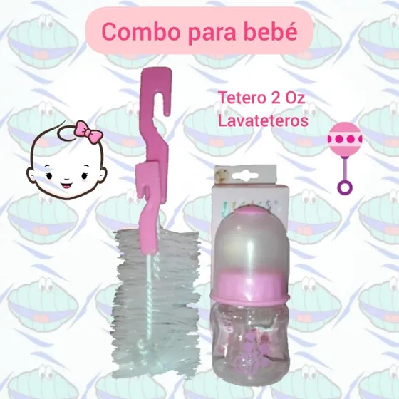 Combo Tetero 2oz + Cepillo Lava Teteros, Bebe, Oferta