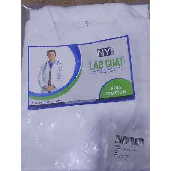 Bata Blanca Talla M Para Doctores Enfermeros Estudiantes Imp