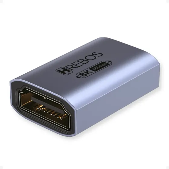 Adaptador Emenda Hdmi 8k E 4k Extensor Fêmea X Fêmea 2.1 Uhd