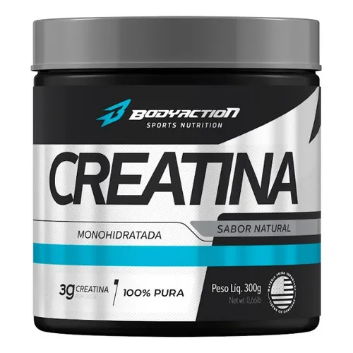 Monohidrato de creatina, 300 g, acción corporal, sabor sin sabor, sabor natural
