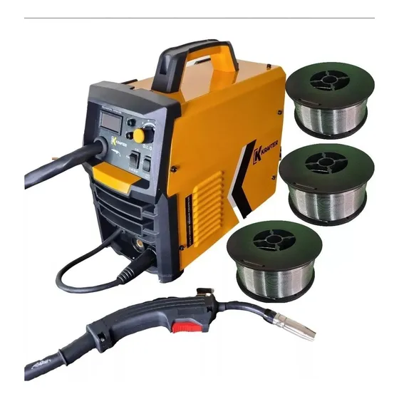  Soldadora  Krafter 120 Amp  Mig Tig Arco + 2 Rollo 1kg