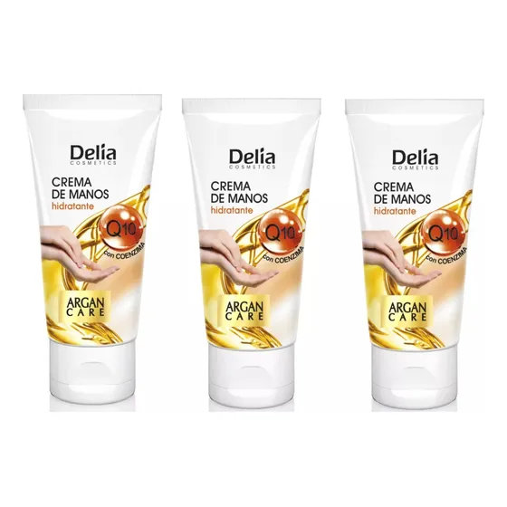Crema De Manos Hidratante (x3)  Con Coenzima Q10 Y Argan 