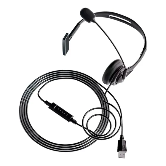 Fone Headset Com Microfone Home Office Call Center Usb