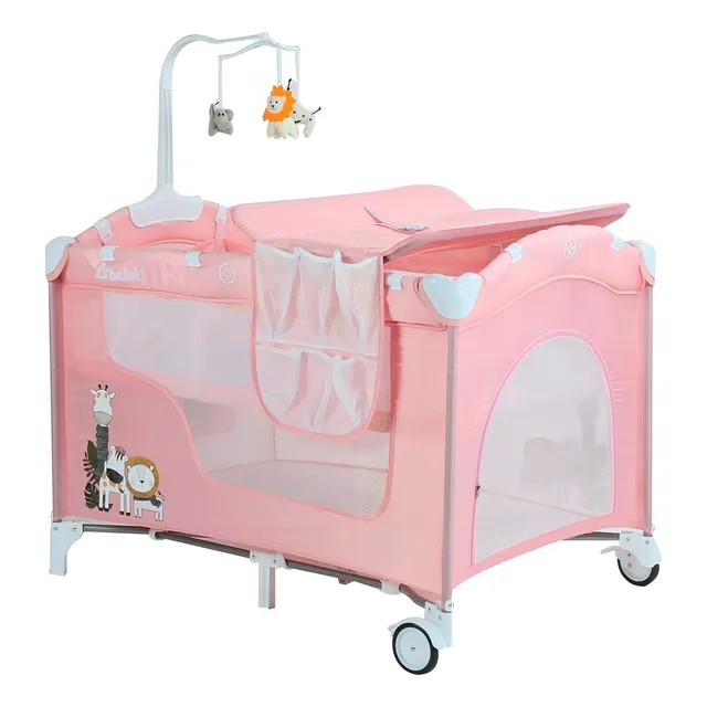 Baby Buggy corral cuna dreams plegable viajera cambiador color rosa color del armazón rosa