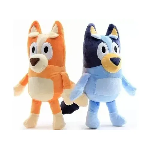 Peluche Bluey  Y Bingo X2 Hermosos 28cm