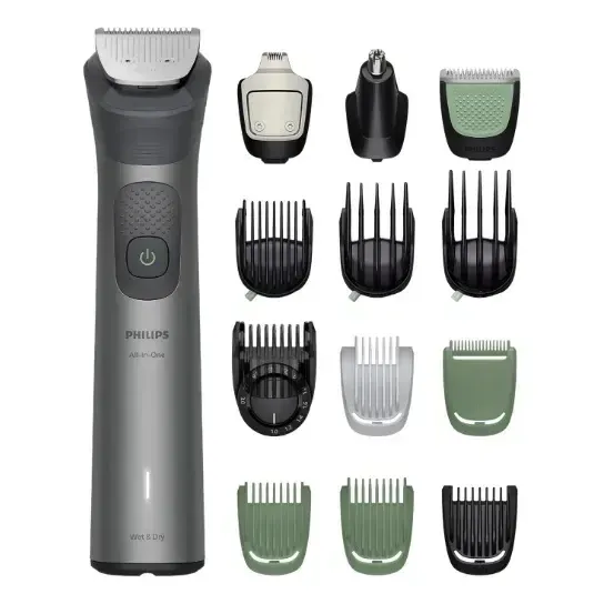 Cortabarba Multigroom Philips Mg7935 15 En 1 Cuerpo Cabello Gris Oscuro