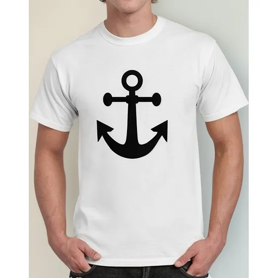 Remera De Hombre Sailor Marinero Marina Ancla Pin Up Mod10