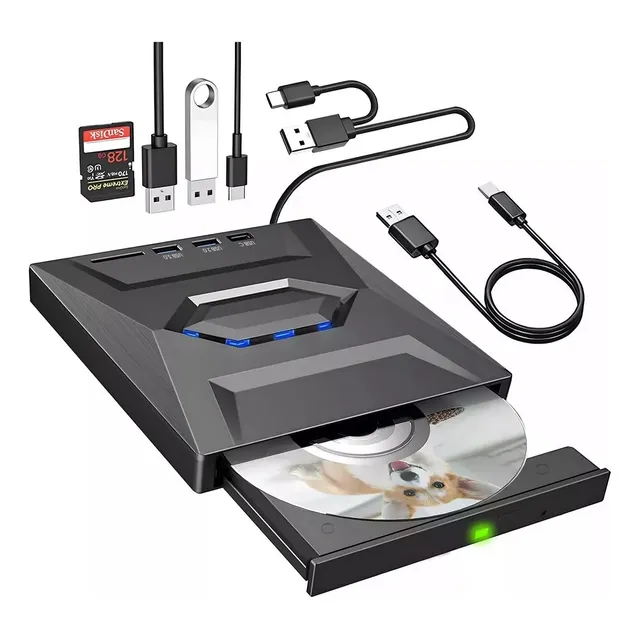 Lectora Y Grabadora De Dvd/cd Externa, Usb 3.0 Win 10/11 Mac