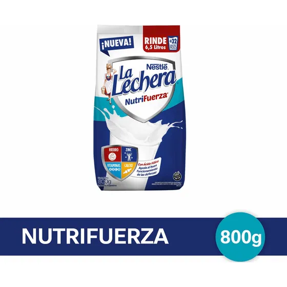 La Lechera Nutrifuerza Leche En Polvo Pack X 800g Nestlé Ofi