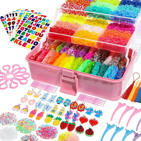 Set Valija De Banditas Gomitas Pulseras 17500pcs - El Rey | Cuotas sin interés