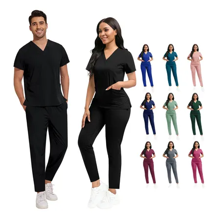 Pijama Quirurgica Conjunto Medico Anti Fluidos Jogger Scrub