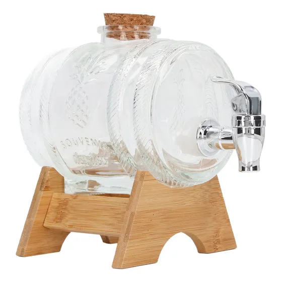 Barril De Bebidas De Vidrio Engrosado For Grifo De Tarro De