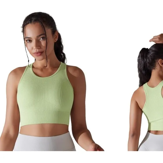 Corpiño Top Deportivo Uppsuy Top Y042 Ropa Mujer Fitness Blanco Lisa S