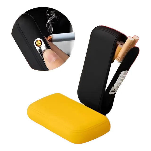 Cigarrera De Lujo Con Encendedor Usb Recargable